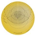 Plate of an astrolabe for latitude 52 degrees